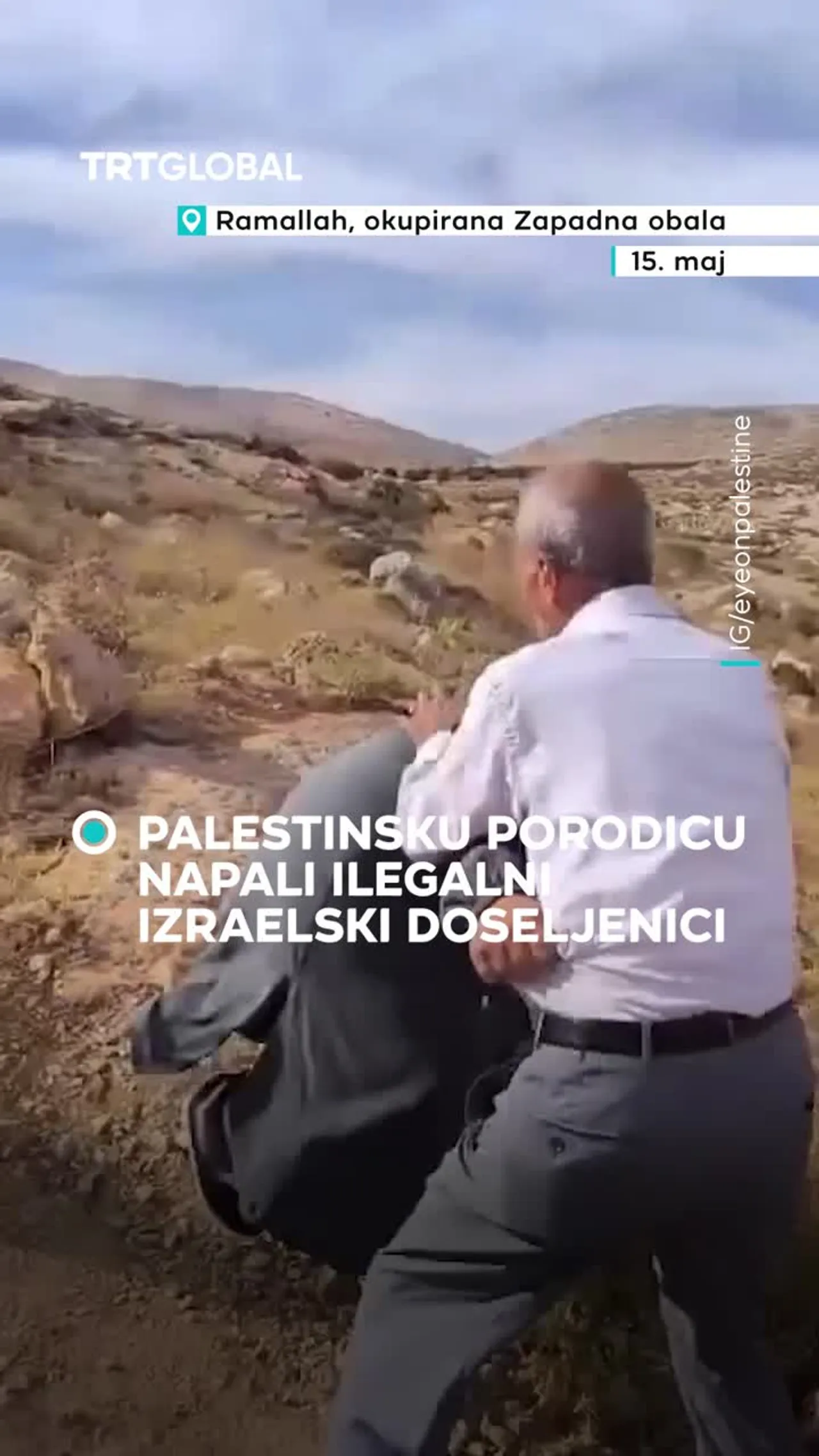 Palestinsku porodicu napali ilegalni izraelski doseljenici